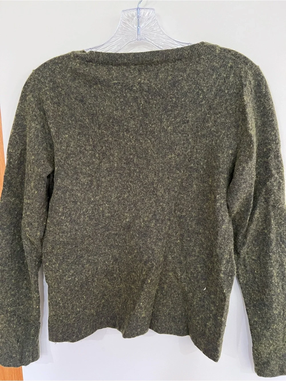 J. Crew Moss Green Crewneck Sweater